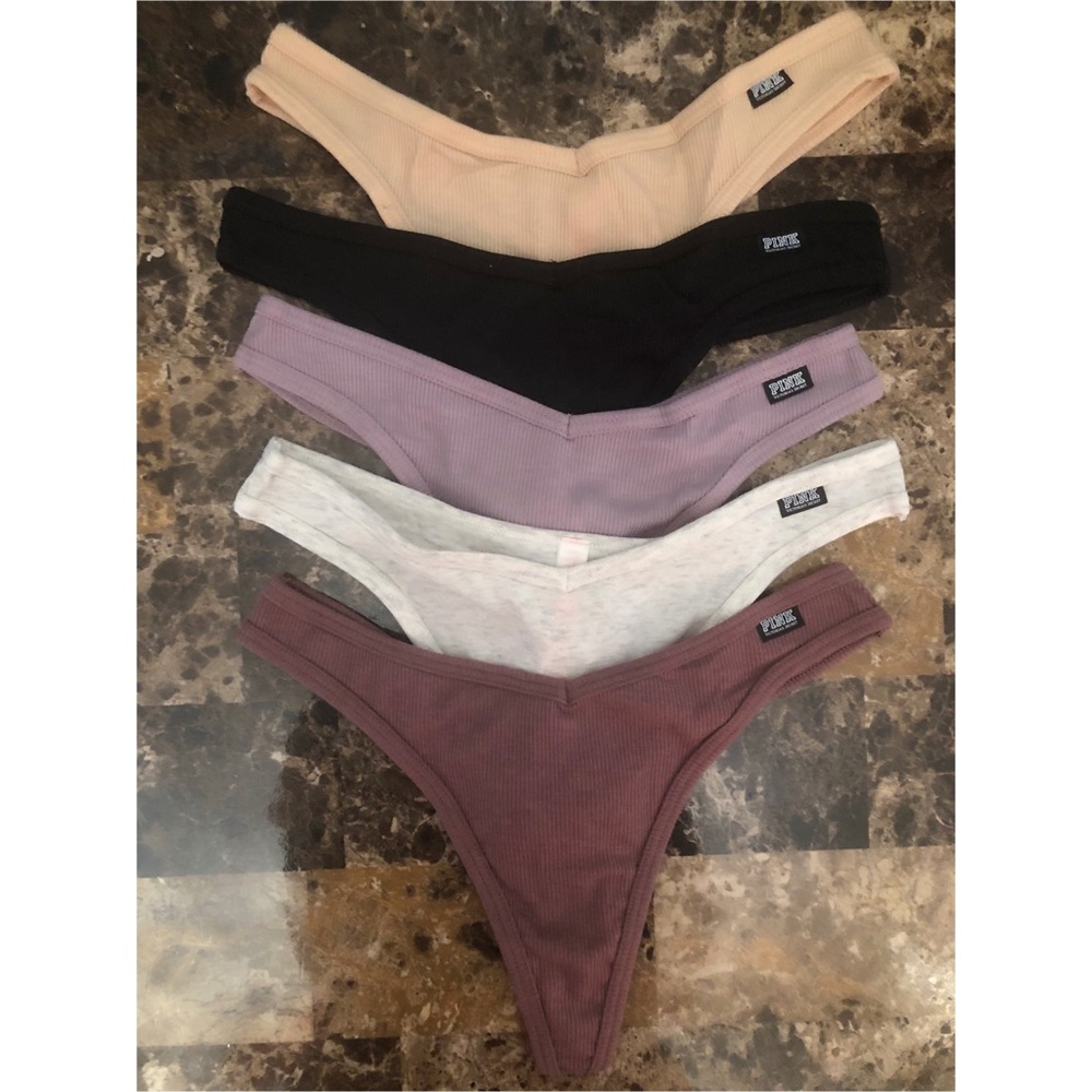 Pink thongs 5pack